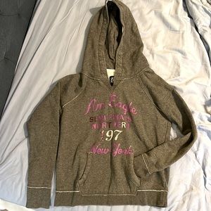 Girls gray hoodie size S/P